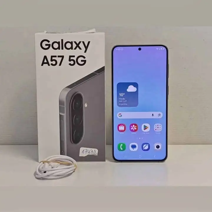 Samsung Galaxt A57 5G 12gb ram 256gb rom color gris en caja con cable