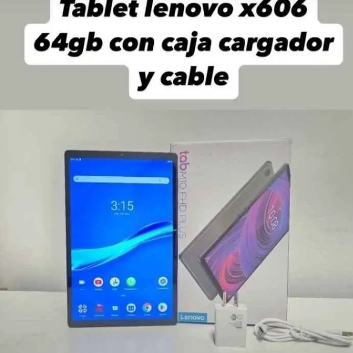 Tablet lenovo x606 64gb con caja cargador y cable