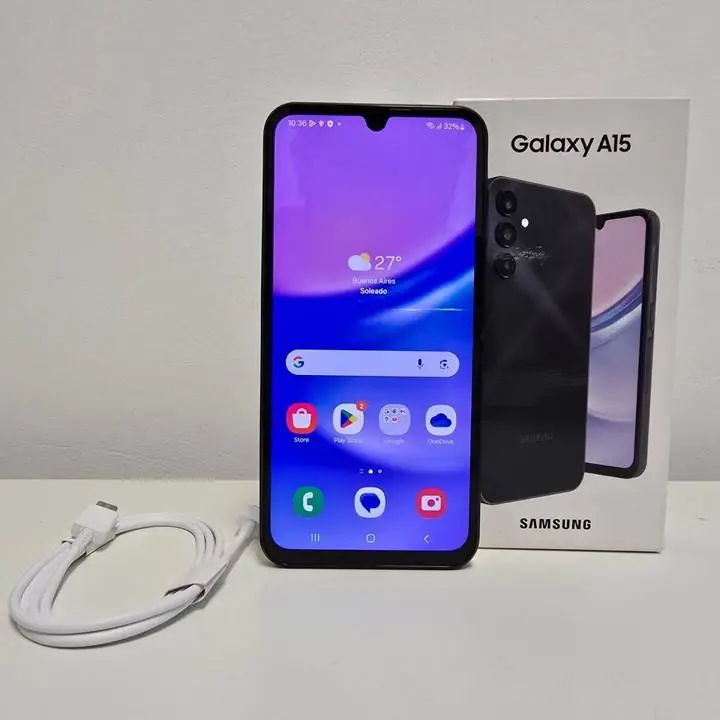 Samsung a15 128gb + caja + cable