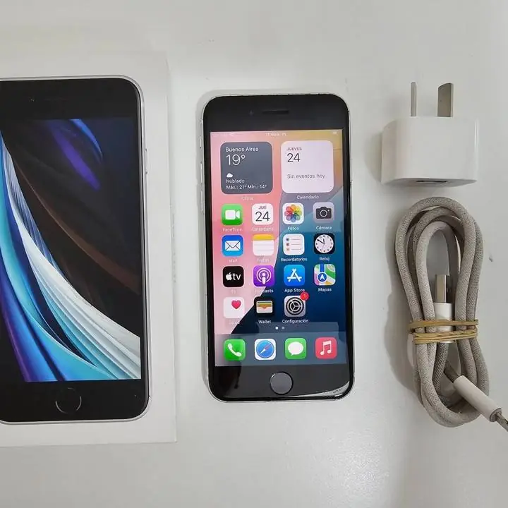 iPhone se 2020 2 gen 64gb bat 75% + caja y cargador y cable
