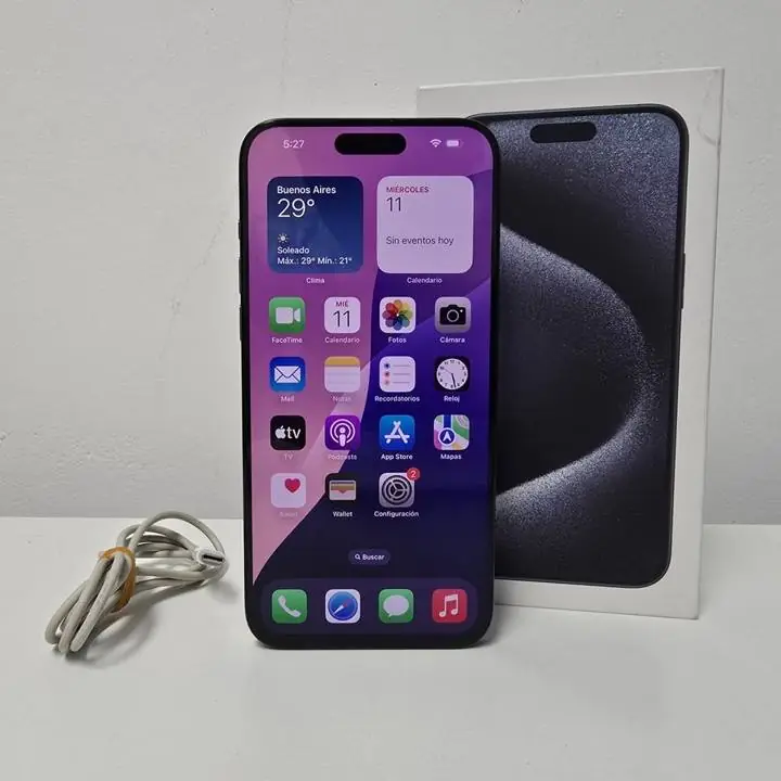 iPhone 15 pro max 256gb bat 91% + caja y cable