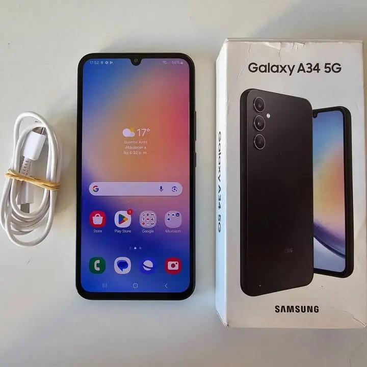 Samsung galaxy a34 5g 128gb + caja +cable