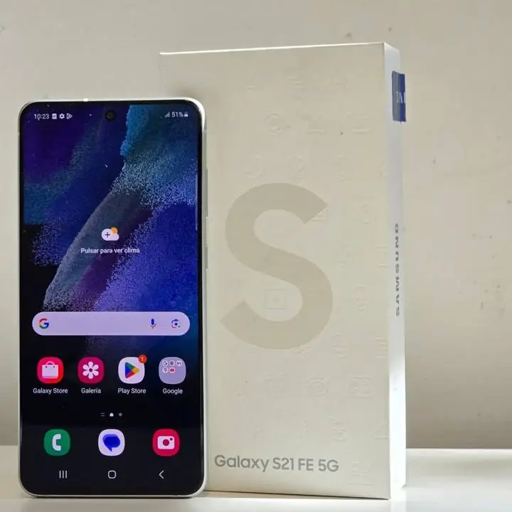 Samsung s21 fe 5g + caja 128gb 6gb ram