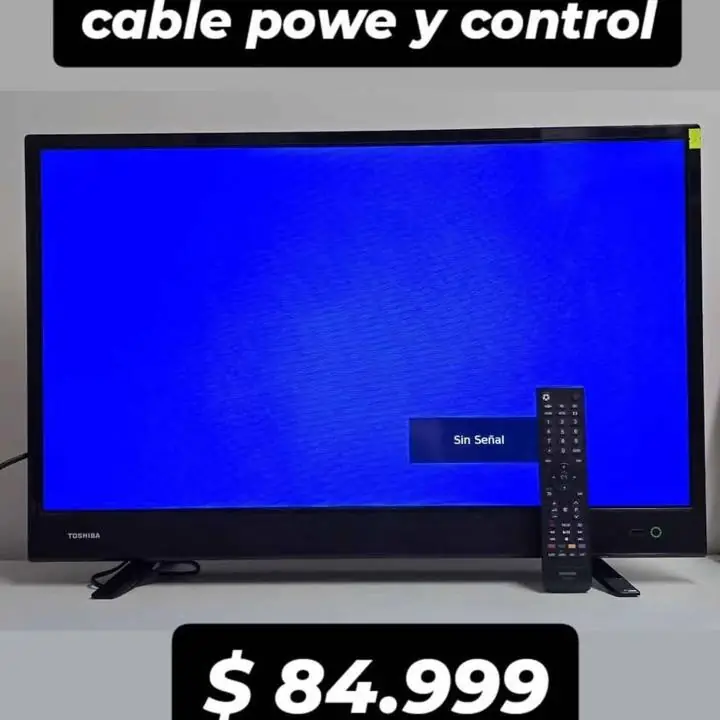 Televisor Toshiba 32 led con cable powe y control