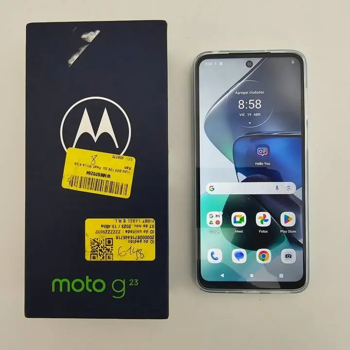 Moto g23 128gb 4gb white + caja solo WiFi