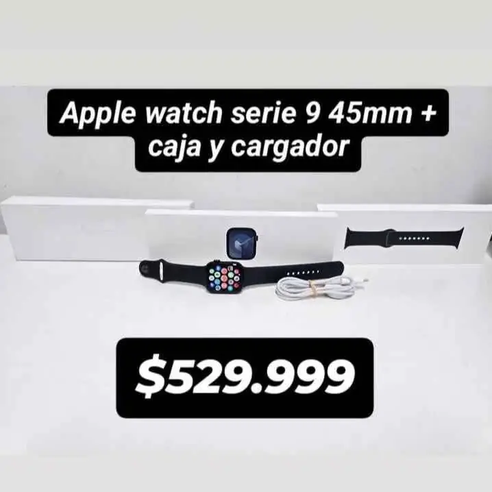 Apple watch serie 9 45mm + caja y cargador