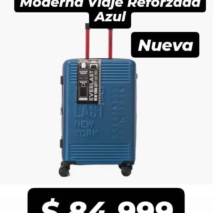Valija Everlast 28 Pulgadas Durable Moderna Viaje Reforzada Azul