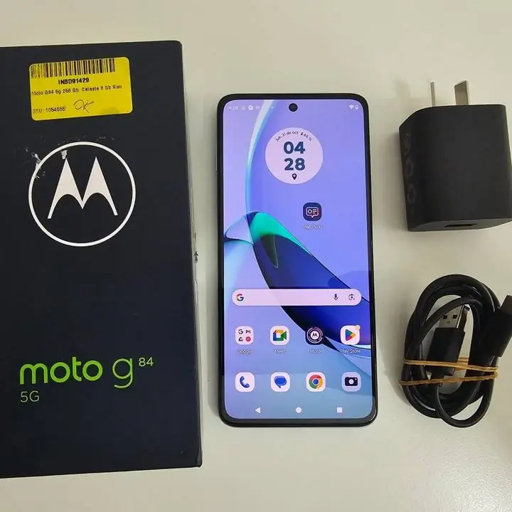 Motorola g84 5g 256gb 8gb ram + caja + cargador