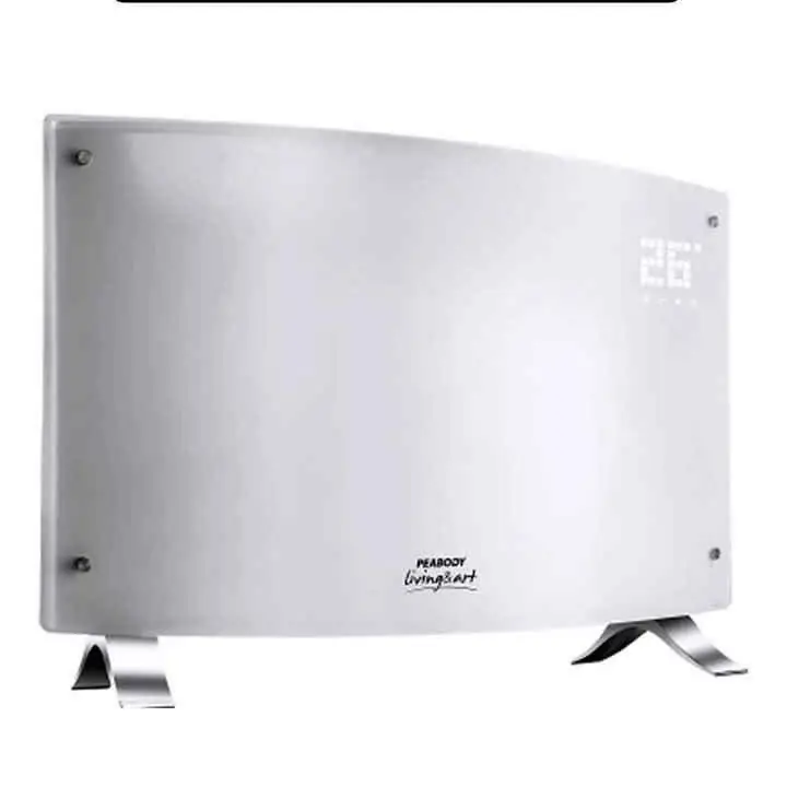 Calefactor Eléctrico Vitroconvector Curvo Peabody Pe-vqm20b 2000w Color Blanco