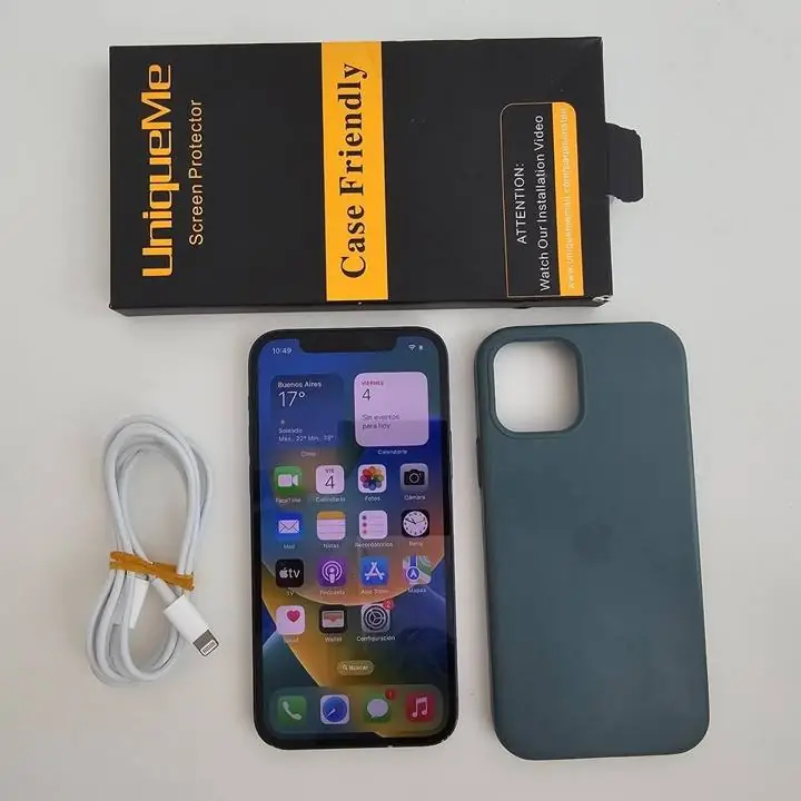 Phone 12 128gb bat 78% + cable y vidrio templado