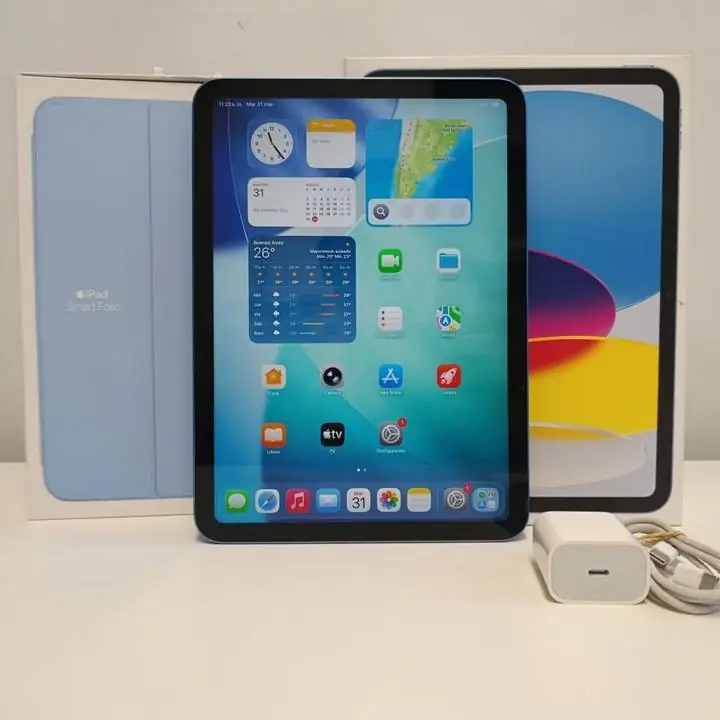 iPad 10 generación 64gb cable cargador caja funda