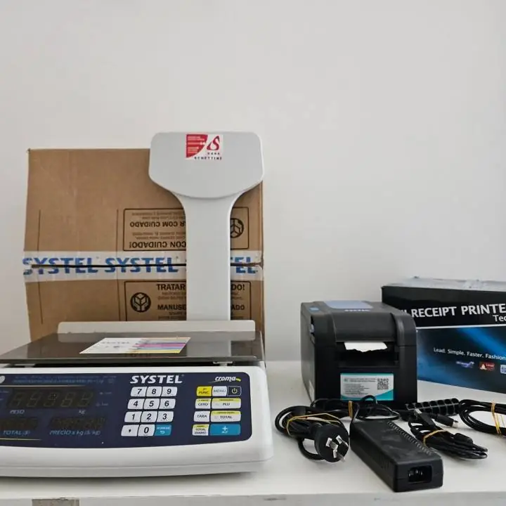 Balanza Systel 31 kg + impresora Systel ticket
