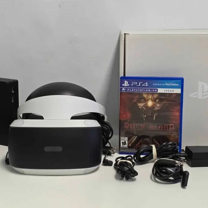 PlayStation vr con camara, cables, juego y caja