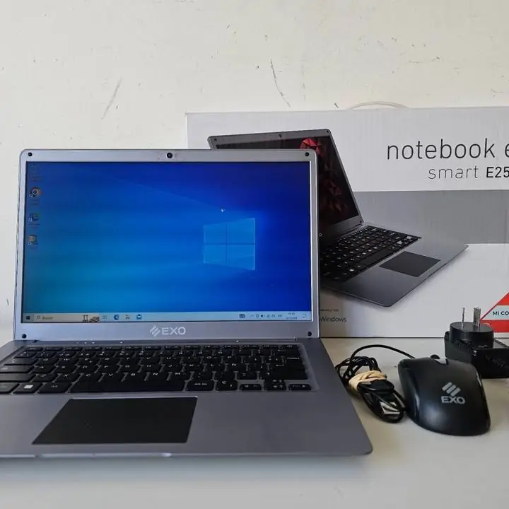 Notebook exo e25 Intel celeron 4gb 14 500gb hdd + cargador y caja y mouse