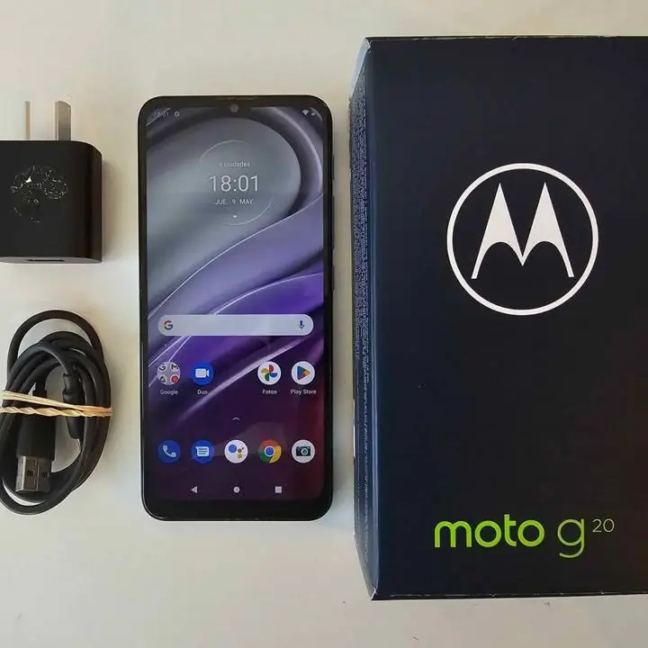 Moto g20 64gb + cable cargador y caja