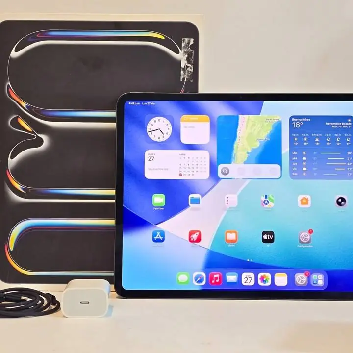 Apple iPad Pro A2925 13 M4 512 GB + cable caja y cargador