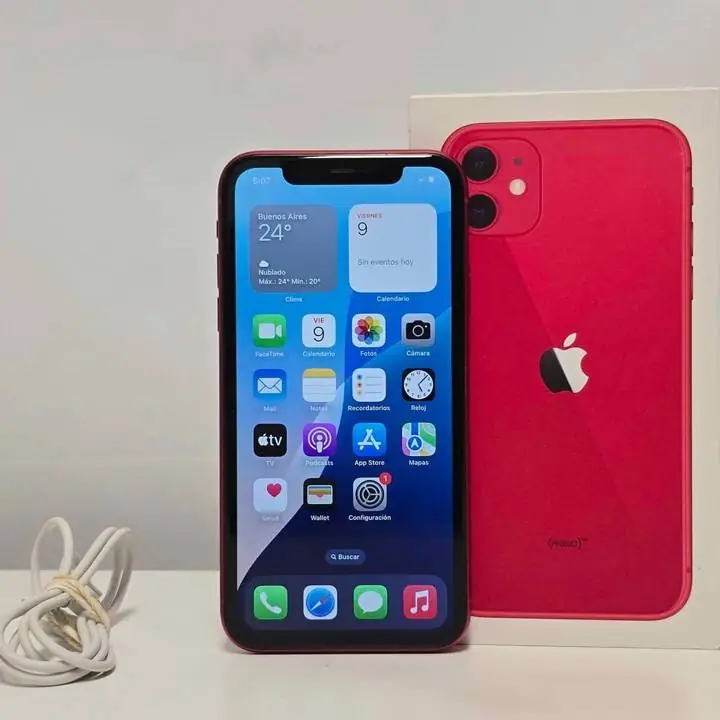 Apple - iPhone 11 64GB color blanco 75% bat sin accesorios