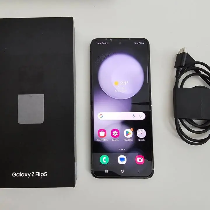 Samsung flip 5 256gb 8gb ram + caja + cable