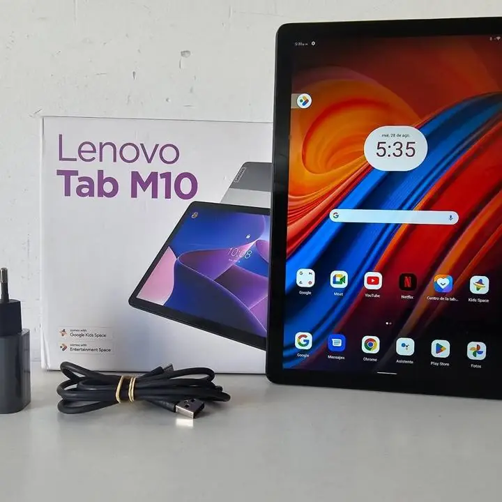 Tablet Lenovo Tab m10 3 gen 64gb + caja + cable + cargador