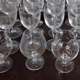 Antiguo Juego de 6 copas para coñac