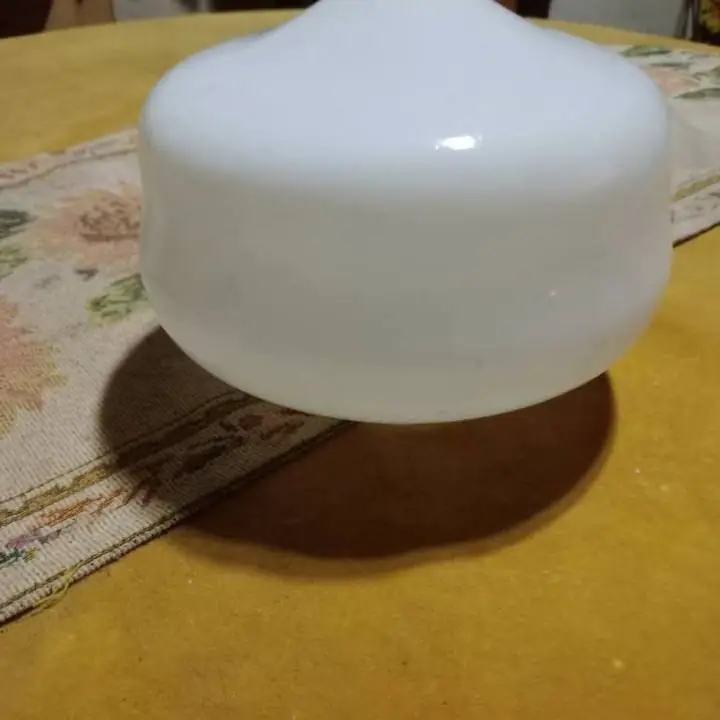 Plafón de vidrio blanco ideal para ventiladores u otro uso