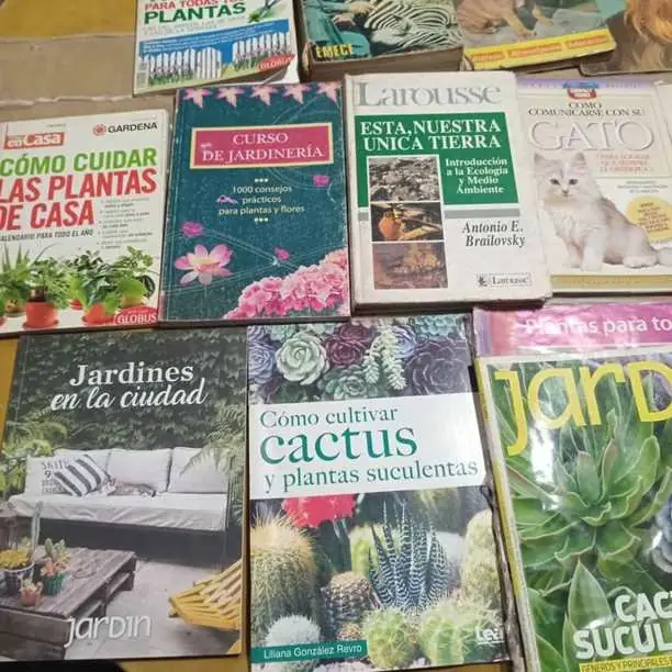 Libros de Ecología curso de Jardinería cuidado de plantas animales gatos perros cuidados