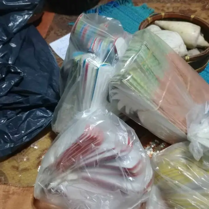 Frutas en papel creppe para guirnaldas en total 133 hongos manzanas uvas naranjas peras