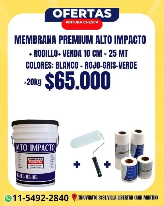 Membrana+rodillo+venda