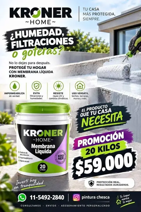 Tenés goteras? somos distribuidores de membranas