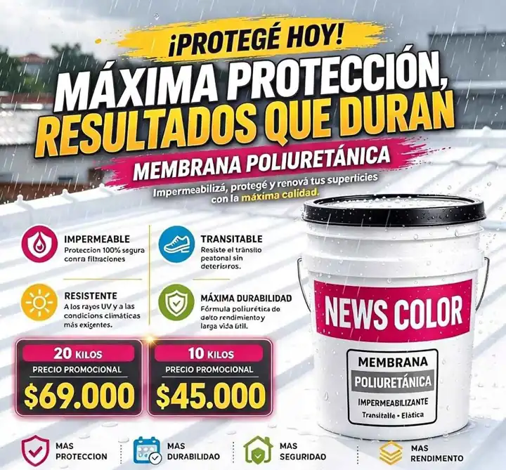 Membrana poliuretánica directo de fábrica