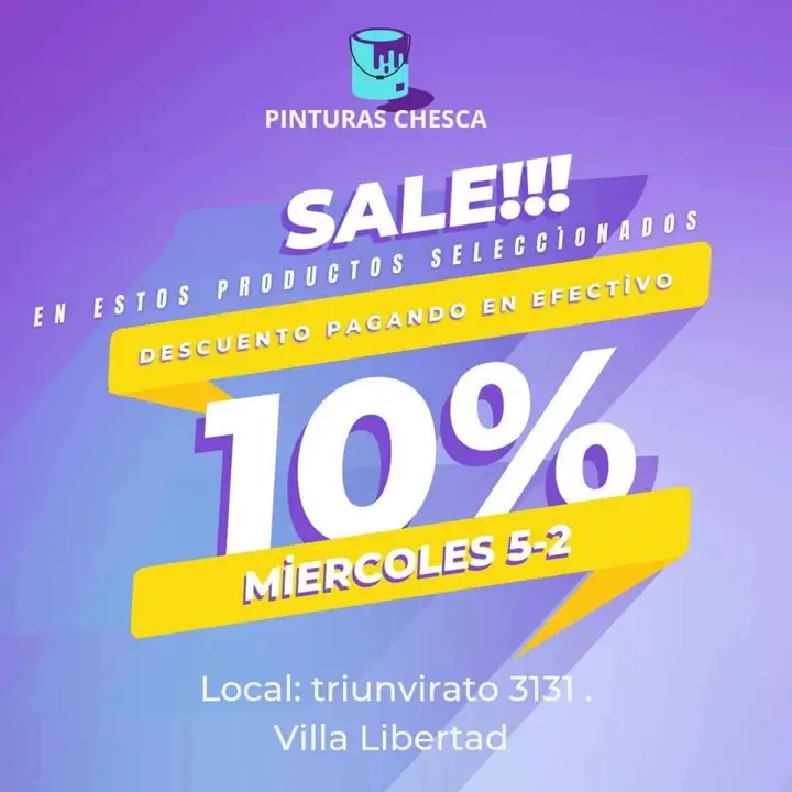 Descuentos en pinturas