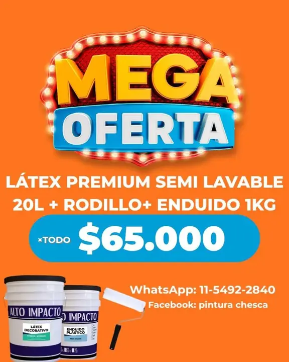 Súper oferta en pinturas
