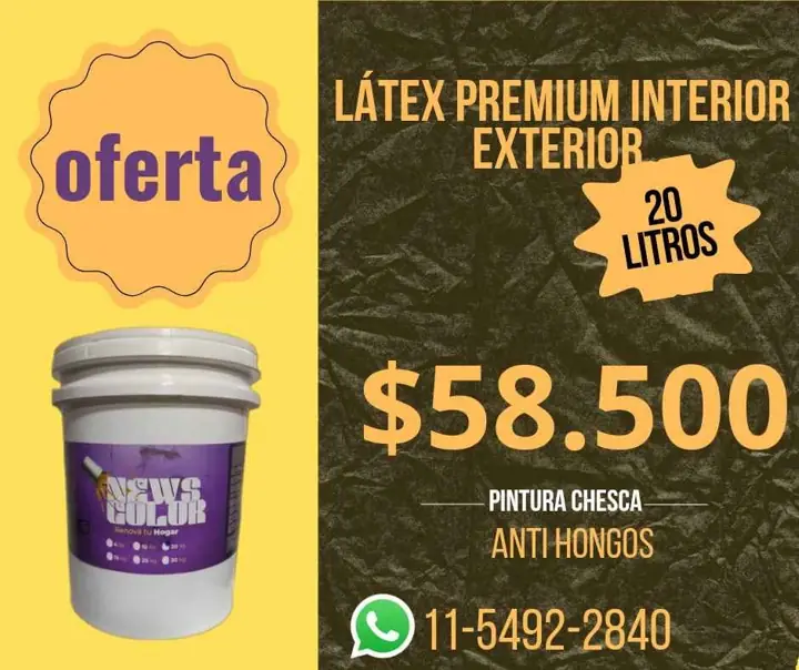 Látex súper cubritivo anti hongos