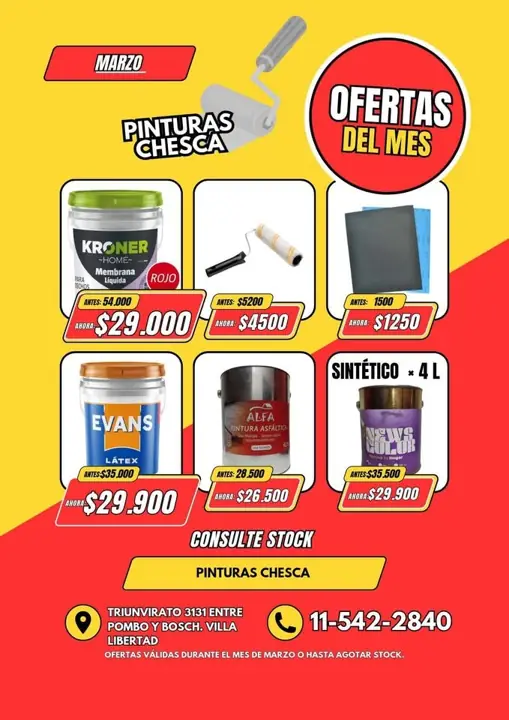 Ofertas en pinturas