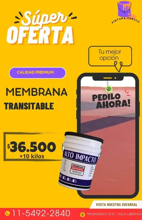 Membrana premium transitable