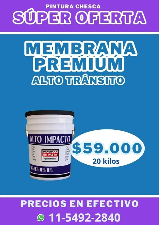 Oferta en membrana directo de fabrica