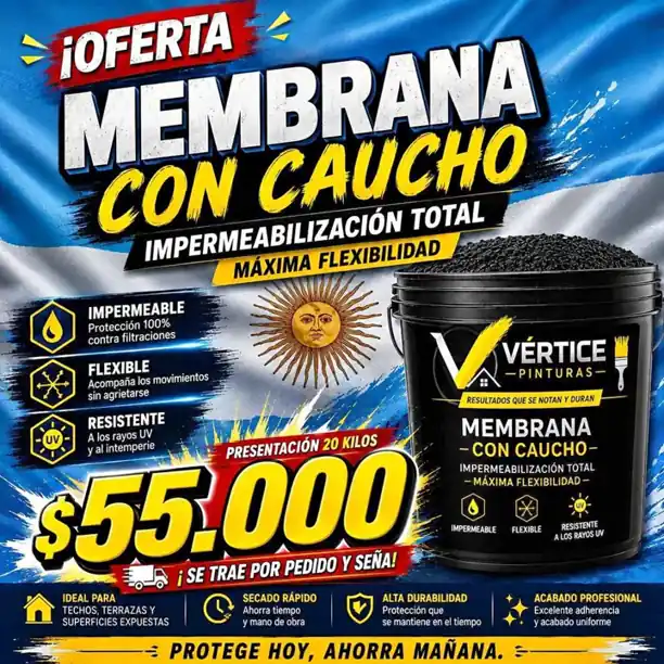 Oferta membrana caucho goma