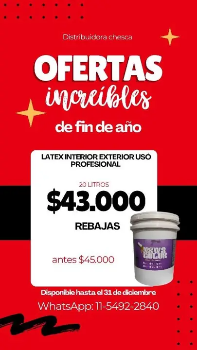Oferta en pinturas