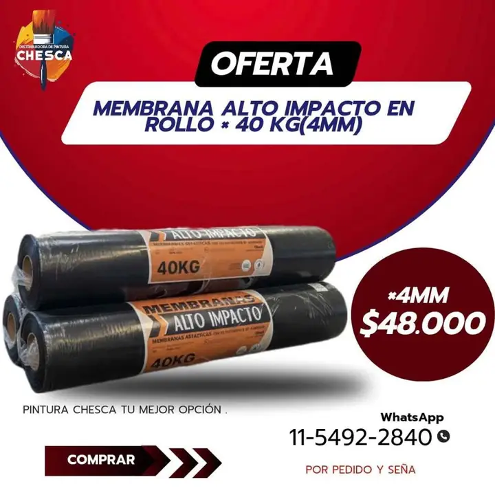 Membrana en rollo