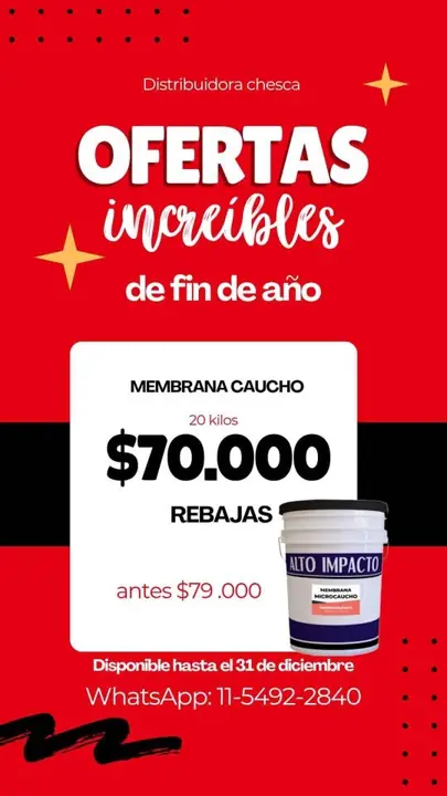Membrana caucho