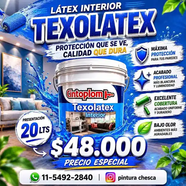 Súper oferta en látex
