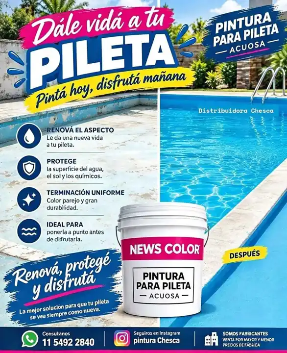 Pintura para pileta en promoción