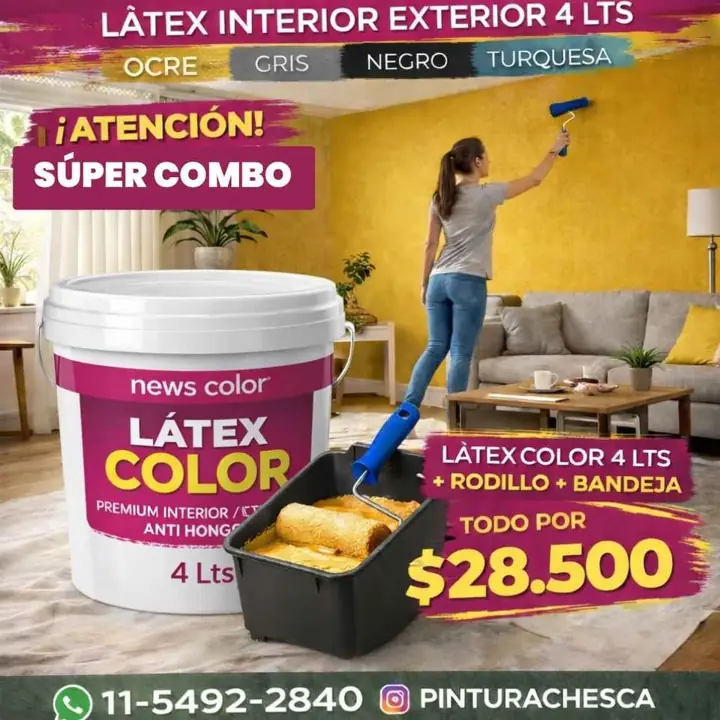 Súper combo en látex color