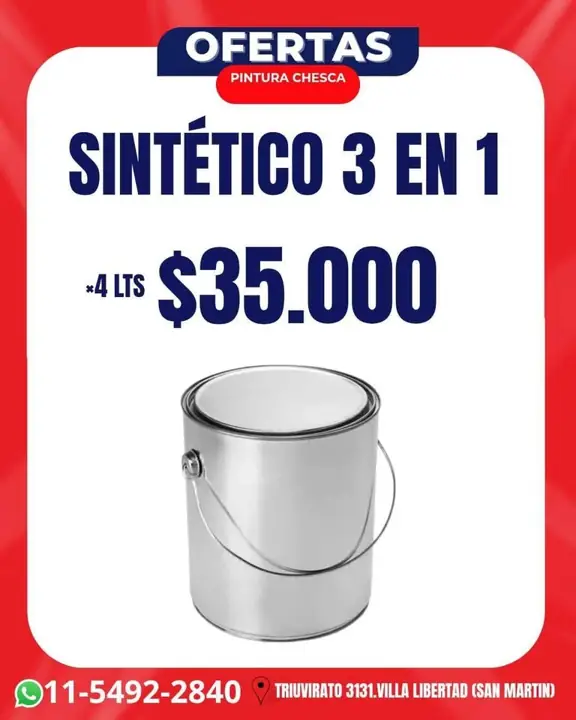 Sintético/ latex/ enduido