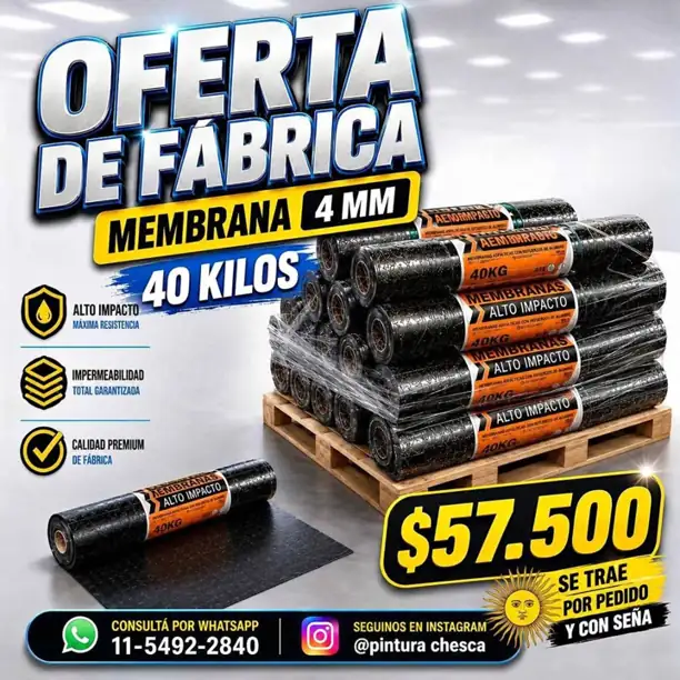 Membrana en rollo