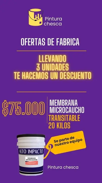 Membrana microcaucho