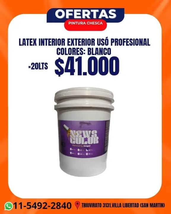 Látex interior exterior anti hongos