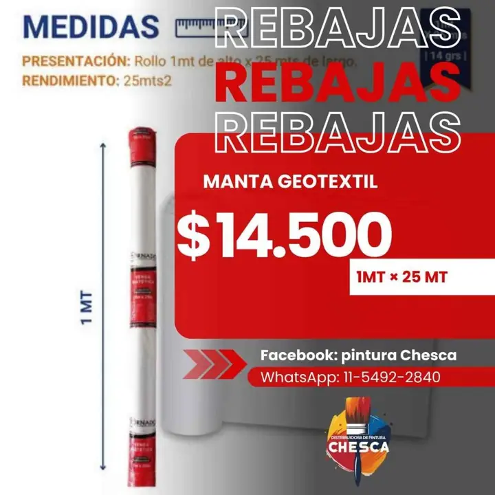 Manta/venda geotextil