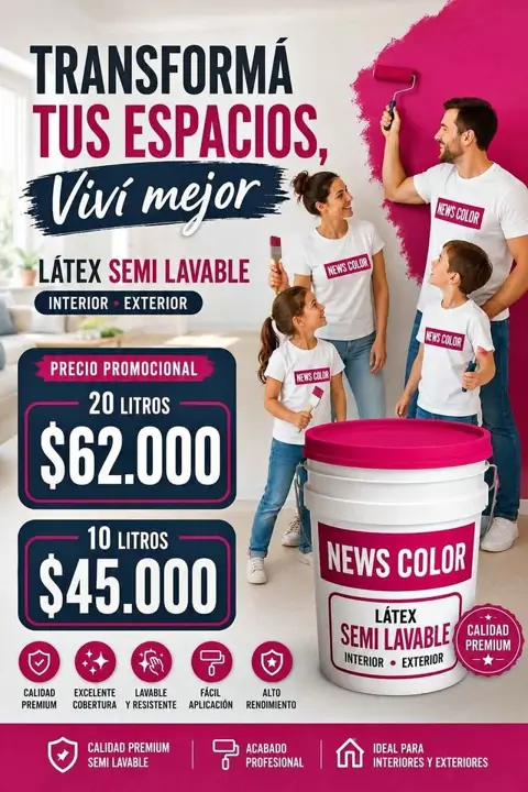 Látex premium semi lavable anti hongos