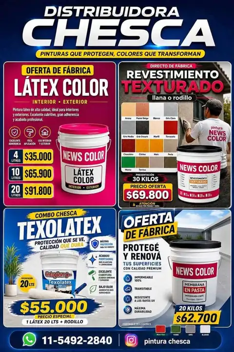 Súper oferta en pinturas